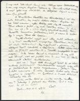 cca 1928-1929 Gombosi Ottó (1902-1955) zenetörténész, zenekritikus autográf sorai 5 db levélben Seib...