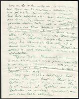 cca 1928-1929 Gombosi Ottó (1902-1955) zenetörténész, zenekritikus autográf sorai 5 db levélben Seib...