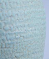 Gorka Géza (1894-1971): Ugrasztott mázas türkizkék váza. Jelzett, m: 20,5 cm