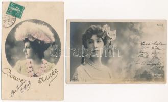 26 db RÉGI francia képeslap vegyes minőségben: színészek / 26 pre-1945 French postcards in mixed qua...