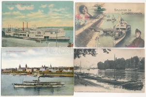 34 db RÉGI képeslap vegyes minőségben: hajók / 34 pre-1945 postcards in mixed quality: shipping