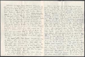 1929 Gombosi Ottó (1902-1955) zenetörténész, zenekritikus autográf sorai 6 db levélben és 1 db level...