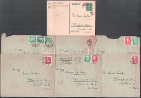 1929 Gombosi Ottó (1902-1955) zenetörténész, zenekritikus autográf sorai 6 db levélben és 1 db level...