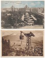 13 db főleg RÉGI osztrák város képeslap / 13 mostly pre-1945 Austrian town-view postcards