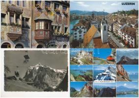 25 db MODERN svájci város képeslap / 25 modern Swiss town-view postcards