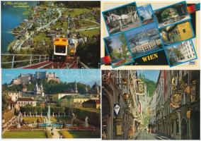 25 db MODERN osztrák város képeslap / 25 modern Austrian town-view postcards