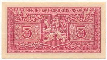 Csehszlovákia 1949. 5K T:AU Czechoslovakia 1949. 5 Korun C:AU Krause P#68