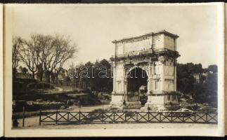 152 db RÉGI olasz és osztrák képeslap: utazási emlékek az 1920-as évekből két kis könyve rendezve, l...