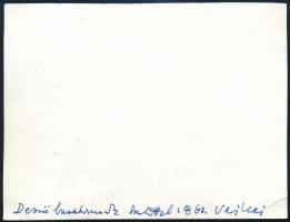 cca 1961 Vajkai Aurél (1903-1987) etnográfus, múzeumigazgató autográf dedikációja Keresztury Dezső (...