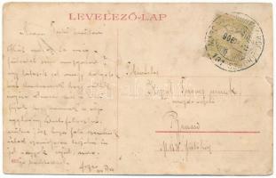 1906 Marosludas, Ludosul de Mures, Ludus; vasútállomás, gőzmozdony, vonat / railway station, locomot...