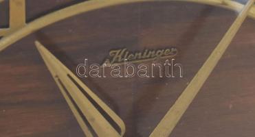 Kieninger negyedütős kandallóóra, kulccsal, 41x20 cm