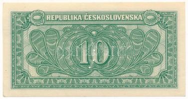 Csehszlovákia 1950. 10K három perforált lyuk "Jb 053008" T:AU / Czechoslovakia 1950. 10 Ko...