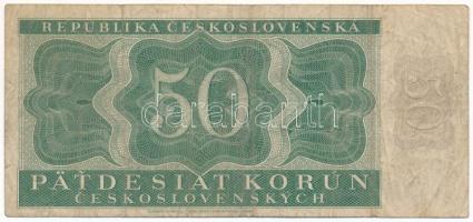 Csehszlovákia 1950. 50K T:F,VG / Czechoslovakia 1950. 50 Korun C:F,VG Krause P#71