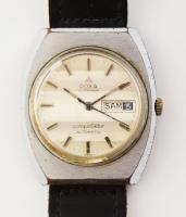 Doxa Conquistador Automatic automata karóra, nyolcszögletű fém tokjában. Jelzett, működik, plexi sérült. d: 35 mm