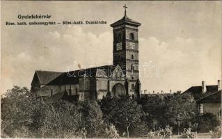 1912 Gyulafehérvár, Karlsburg, Alba Iulia; Római katolikus székesegyház. Schäser Ferenc kiadása / cathedral (EK)