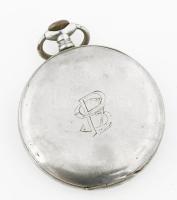 Enigma zsebóra fém tokkal, sérült számlap, nem jár, d: 5 cm