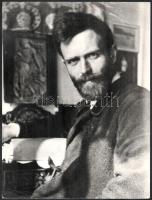 Kodály Zoltán (1882-1967) arcképei, kb. 45-50 éves korában, 3db fotó, jelzés nélkül, későbbi előhívá...