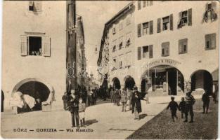 Gorizia, Görz, Gorica; Via Rastello, Drogheria N. Frantz / street, drugstore shop (fa)