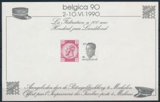 Belgium 1990 Belgica bélyegkiállítás emlékív