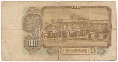 Csehszlovákia 1953. 100K T:VG Czechoslovakia 1953. 100 Korun C:VG Krause P#86