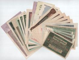 Német Birodalom / Weimari Köztársaság 1919-1923. 22db-os német bankjegytétel T:AU-F German Empire / Weimar Republic 1919-1923. 22pcs banknote lot C:AU-F