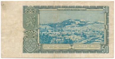 Csehszlovákia 1953. 50K T:F apró lyuk Czechoslovakia 1953. 50 Korun C:F tiny hole Krause P#85