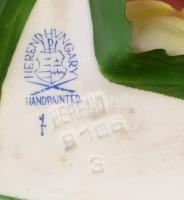 Herendi sárga rózsa, jelzett, hibátlan, h: 8 cm