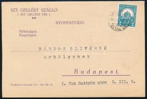 1931 Bp., Meghívó a Gellért Szállóba exkluzív divatbemutatóra, 14 különböző divatcég részvételével, ...