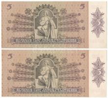 1939. 5P (2x) sorszámkövetők "A 020 040498 - A 020 040499" T:UNC,AU Adamo P6