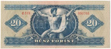 1962. 20Ft "C 315 090768" T:F szép papír Adamo F13