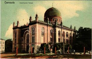 Chernivtsi, Czernowitz, Cernauti, Csernyivci (Bukovina, Bucovina, Bukowina); Israelitischer Tempel / synagogue, Jewish church