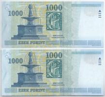 2005. 1000Ft (2x) sorszámkövetők "DC 5380245 - 5380246" T:UNC