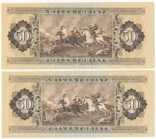 1986. 50Ft (2x) sorszámkövetők "D 255 091269 - D 255 091270" T:UNC Adamo F24