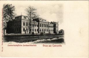 Chernivtsi, Czernowitz, Cernauti, Csernyivci (Bukovina, Bucovina, Bukowina); Landwirtschaftliche Landesmittelschule. Leon König No. 150. / Agricultural school