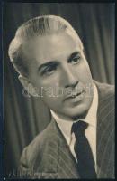 1946 Emil Marinescu (1897-1986) román operaénekes autográf dedikációja budapesti vendégjátéka alkalm...