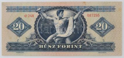 1949. 20Ft "C 248 087295" T:F szép papír Adamo F10