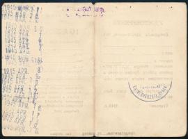 1945 Bp., Orosz és magyar nyelvű igazolvány szabad közlekedés biztosítására