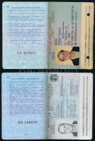 1995, 2000 Magyar Köztársaság által kiállított 2 db útlevél svájci, ciprusi, osztrák, stb. vízum- és...