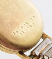 Doxa 14K arany (Au) női karóra, kézi felhúzós szép számlappal,. több helyen jelzett tokkal, javításr...