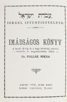 Imádságos könyv a tanuló ifjúság és a nagy közönség számára, fordította: Dr. Pollák Miksa. Tel-Aviv, Sinai Publishing. Kiadói műbőr kötés, jó állapotban.