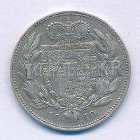 Lichtenstein 1910. 1K Ag "II. János" T:VF patina Liechtenstein 1910. 1 Krone Ag "Joha...