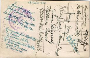 1930 Cazarma G. Grigurescu Eremia Regimentul 41 Artilerie / 41. tüzérezred laktanyája, katonák. phot...