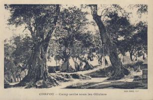 Corfou with Serbian camp under the olive trees (EB)