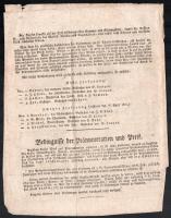 cca 1840 Killián György könyvkereskedő reklám nyomtatványa Egyiptom leírása c. könyv és a bécsi Belv...