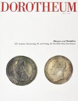 2018 Dorotheum numizmatikai (Münzen und Medaillen) aukciós katalógus, közte magyar vonatkozású is. 361 p. Kiadói papírkötés, német nyelven, jó állapotban.