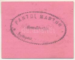 Budapest ~1920. 10f "Pantol Márton Éttermei" T:AU
Adamo BUC-206.1