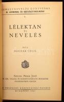 Bognár Cecil: Lélektan és nevelés. Nemzetnevelők Könyvtára IV. Gyermek- és Ifjúságtanulmány 1. Bp, 1943, Országos Közoktatási Tanács, 233+1 p. Kiadói félvászon-kötés.