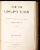 Csokonai válogatott munkái II-III. köt. [Egykötetben.] Kéziratok s eredeti kiadások alapján Toldy Fe...