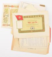 Vegyes szocialista oklevél és okmány tétel