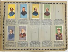 cca 1930-1940 Képes magyar történelem, irodalom és művészet, a Szent István Cikóriagyár gyűjtőalbuma...